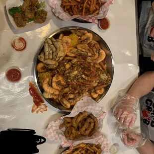 Combo for 4 plus free crab