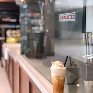 a cold beverage in a glass