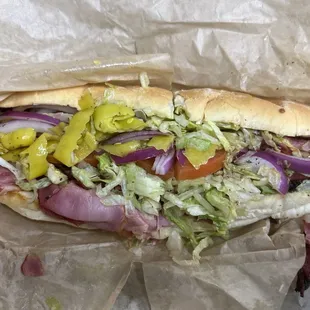 Hot pastrami sub!!! Amazing!