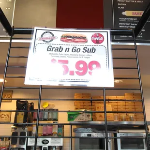 The grab and go is no longer $5 its $5.99