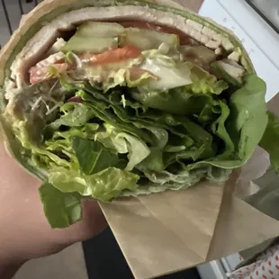 Turkey Turkey and Avocado Wrap if you&apos;re a dude