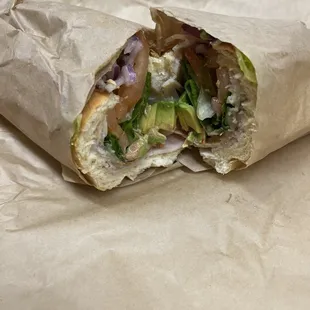 Spicy avocado  something sandwich so good