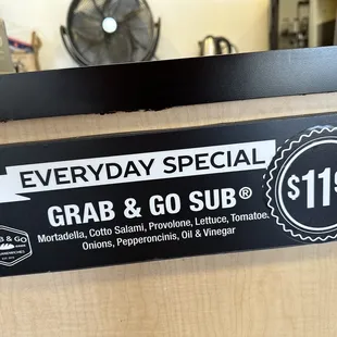 a sign for the store