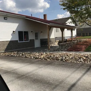 the outside of a building