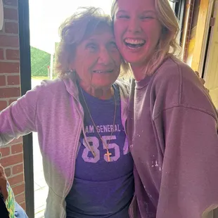 Grandma meeting another new friend!