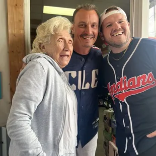 Grandma and Dave the owner and a polite young man!