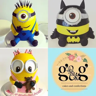Minion birthday cakes
