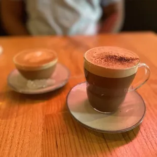 Mocha and Americano
