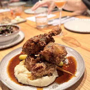 Buttermilk fried chicken confit