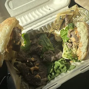 Cold meat all over the place.