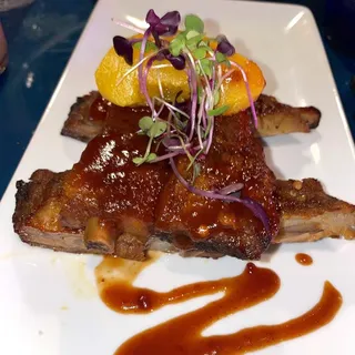 Bourbon Peach Spare Ribs