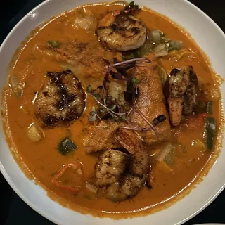 Blackened Shrimp & Polenta