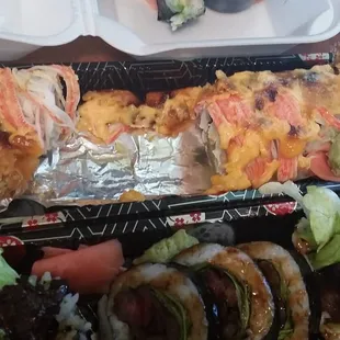 Soggy Avacado roll
 Bloombury roll
 Teriyaki Steak roll