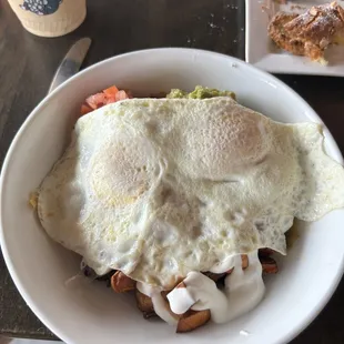 pork belly sweet potato bowl