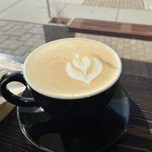 Oat milk Latte with Hazelnut