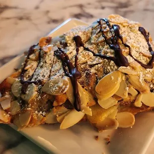Almond and chocolate croissant