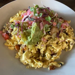 Pork belly sweet potato skillet