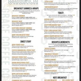 All Day Brunch Menu