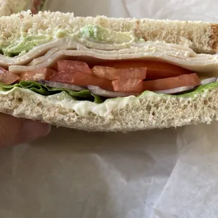 Turkey Avocado sandwich