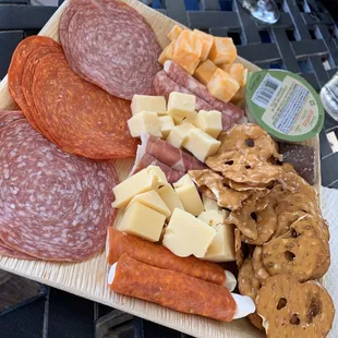 Cheese and meat tray
