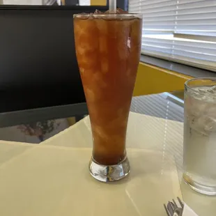 Iced tea but has some spice in it. I think it was Chi but not a fan