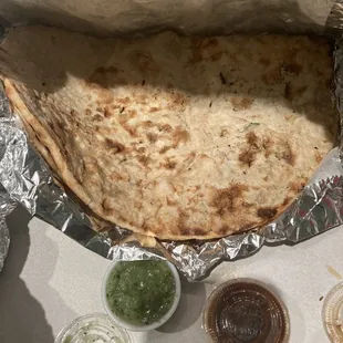 Thick roti.