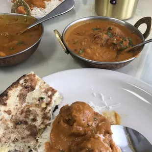 Malai kofta and chicken mango.