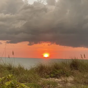Sunset across the street