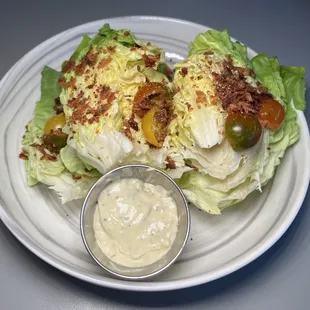 Grace Wedge Salad - Bibb, Tomato, Bacon, Blue Cheese Horseradish Dressing