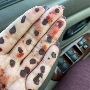 Oh yeah it dried so well didn't it.