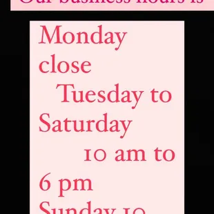 Business hours