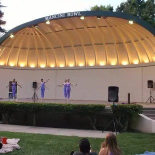 Graceada Park&apos;s famous bandshell, Mancini Bowl.  Central West Ballet featured here.