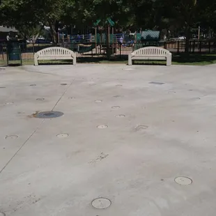 Water fountain area. (Turned off today at least)