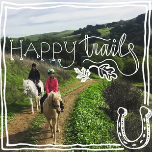 Trail rides with fantastic views.