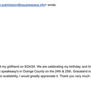 Initial inquiry through their website.