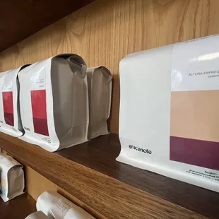 In house roasted coffee.