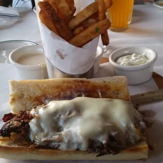 Smoked Philly Ribeye Sandwich