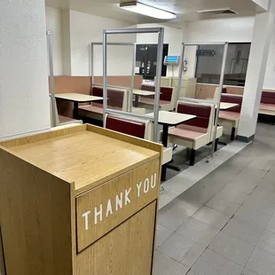 Interior seating area