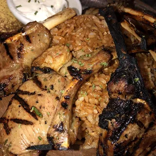 Herb Garlic Grilled Lamb Rack