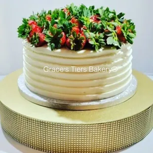 Strawberry shortcake cake.