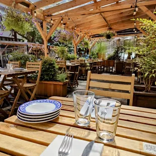 Outdoor Patio Seating (with overhead heaters when needed!)