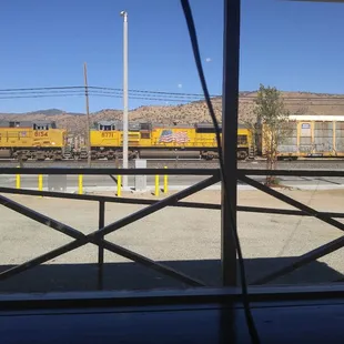 Second train while eating lunch.