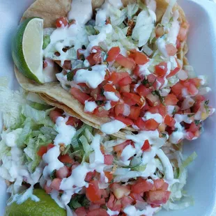 2 fish tacos