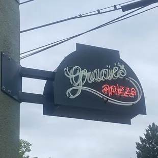 Gracie's sign outside