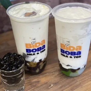 Halo halo smoothie and buko pandan