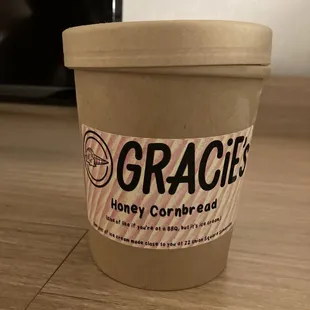 Honey cornbread icecream