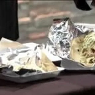 Chicken tornado taco