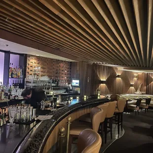 the bar and lounge area