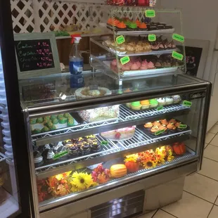 a display of pastries and pastries