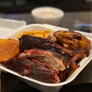 Rib and Chicken Plate